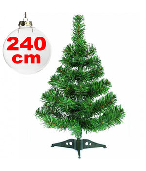 Albero Di Natale Sintetico 240cm Decorazione Decorazioni Per Casa Scuola Ufficio         