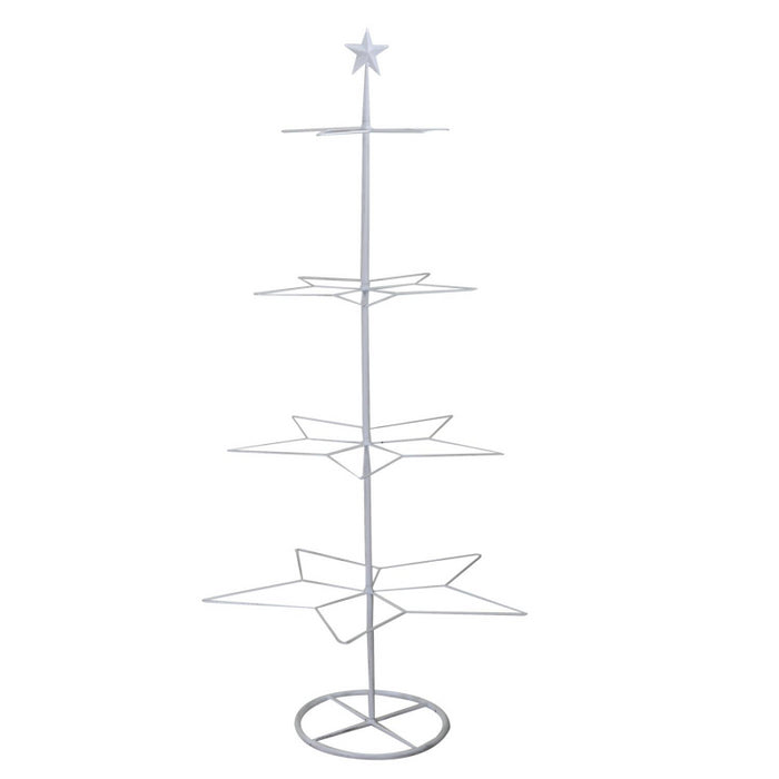Albero espositore ferro bianco cm57x55h123