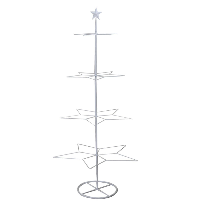 Albero espositore ferro bianco cm57x55h123