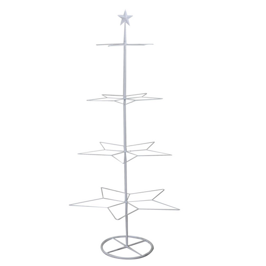 Albero espositore ferro bianco cm57x55h123
