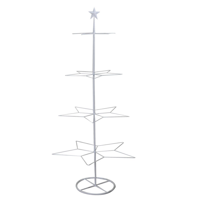 Albero espositore ferro bianco cm57x55h123