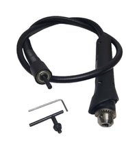 Albero Prolunga Flessibile Per Trapano 130 Cm Con Mandrino A Cremagliera         