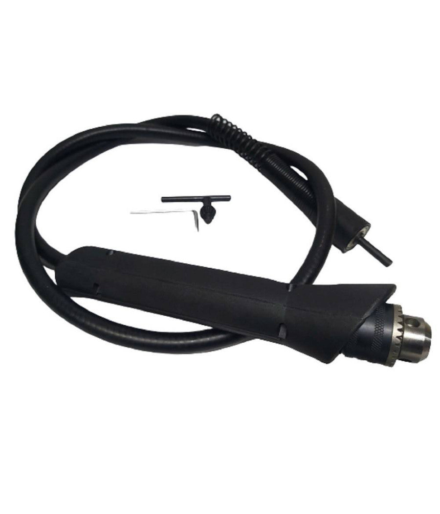 Albero Prolunga Flessibile Per Trapano 130 Cm Con Mandrino A Cremagliera         