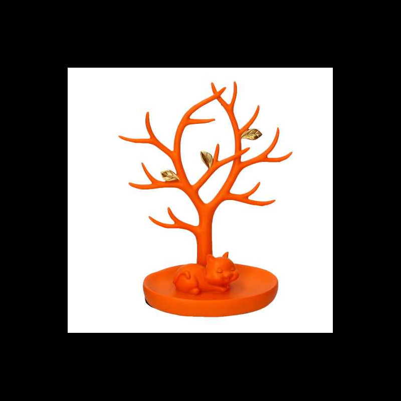 Albero resina espositore arancione cm19x11h22,5