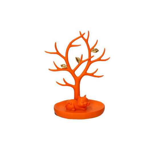 Albero resina espositore arancione cm19x11h22,5