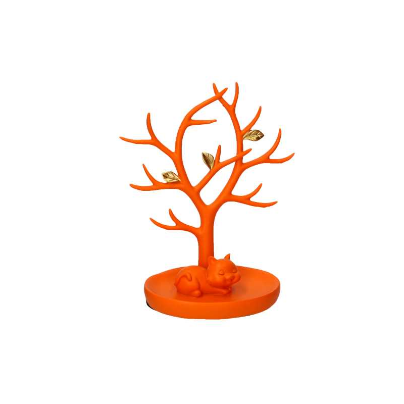 Albero resina espositore arancione cm19x11h22,5