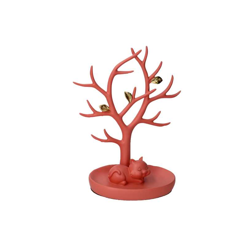 Albero resina espositore rosa cm19x11h22,5