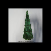 Albero vetro led verde cm ø12h36