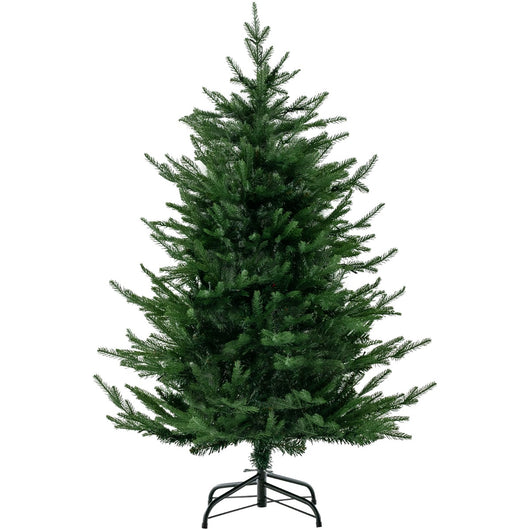 Albero di Natale artificiale da 136cm, Albero decorativo per Natale con 386 rametti in PE e PVC 180 luci a LED-Alberi di Natale