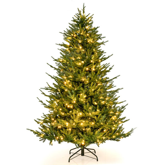 Albero di Natale artificiale da 183cm con 788 punte di ramo 280 luci LED, Albero per decorazioni natalizie-Alberi di Natale