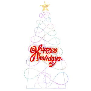 Albero di Natale colorato con 216 luci LED 6 modalit¨¤ di illuminazione, Decorazioni di Natale da 170cm-Alberi di Natale