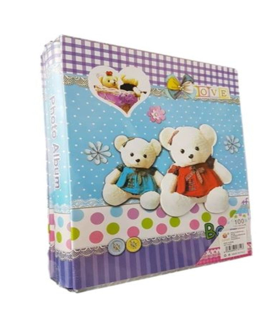 Album Fotografico Raccoglitore Di Foto Fantasia Orsetti 100 Fotografie 10x15 Cm         