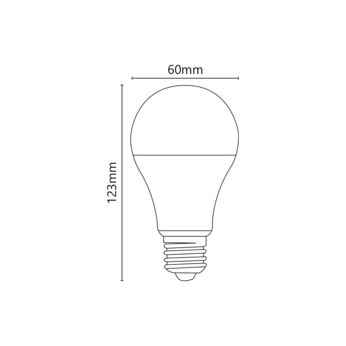 Alca power a60 16w 175-250v 1600lm 4000k e27 lampada classica a led