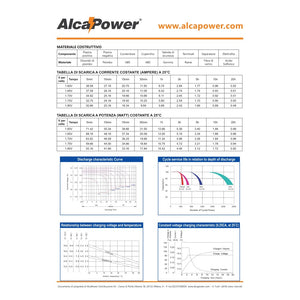Alca power batteria al piombo da 12v 10ah ricaricabile ermetica per ups e illuminazione di emergenza