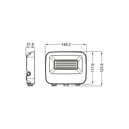 Alca power lx20-pro proiettore led da 20w a 220-240v temperatura di colore e flusso luminoso regolabile