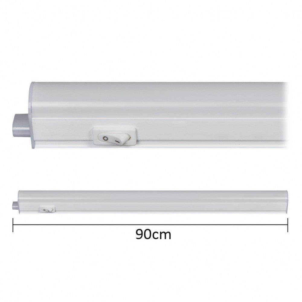 Alca power t5 da 90cm 12w 220v 1000lm 4000k plafoniera reglette a led