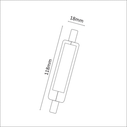 Alcapower - Lampadina a led R7s 11W 1500lm in vetro ø11,8mm, Angolo 360°, Luce instantanea Non dimmerabile 3000K