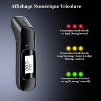 Trade Shop - Alcol Test Portatile Etilometro Display Misuratore Grado Alcool Alta Precisione -