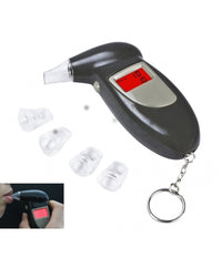 Alcool Tester Alcolemia Con Luce Etilometro Digitale Concentrazione Portachiavi         