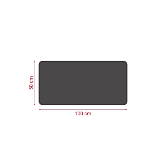Tappetino ignifugo (100x50 cm) per barbecue esterno, impermeabile, protegge il pavimento da grill e bracieri.