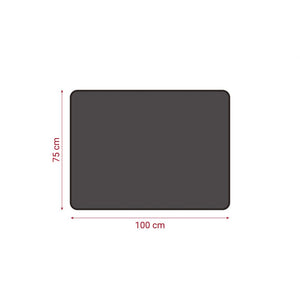 Tappeto ignifugo multistrato (100x75 cm). Tappetino protezione per il pavimento per stufa, camino, barbecue e griglia.