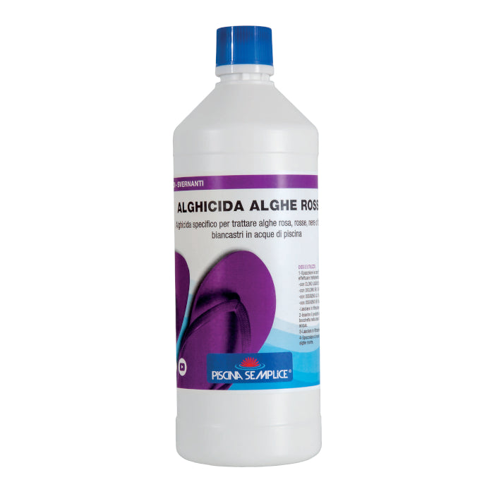 Alghicida Alghe Rosse 1 L - Sanitizzante Disinfettante Per Acqua Piscina