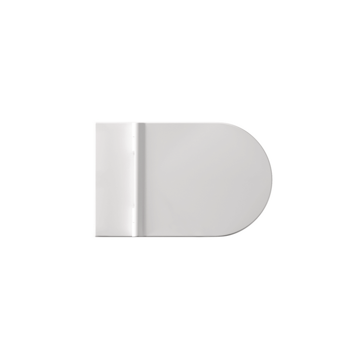 Coppia Di Sanitari Alice Ceramica Da Terra Filo Muro Senza Brida Bianco Opaco "Form"