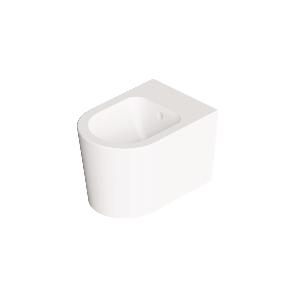 Coppia Di Sanitari Alice Ceramica Sospeso Senza Brida Bianco Lucido "Form"