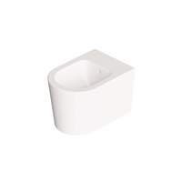 Coppia Di Sanitari Alice Ceramica Sospeso Senza Brida Bianco Lucido "Form"