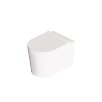 Coppia Di Sanitari Alice Ceramica Sospeso Senza Brida Bianco Lucido "Form"