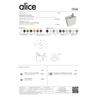 Coppia Di Sanitari Da Terra Alice Ceramica Filo Muro Senza Brida Bianco Lucido "Hide Round"