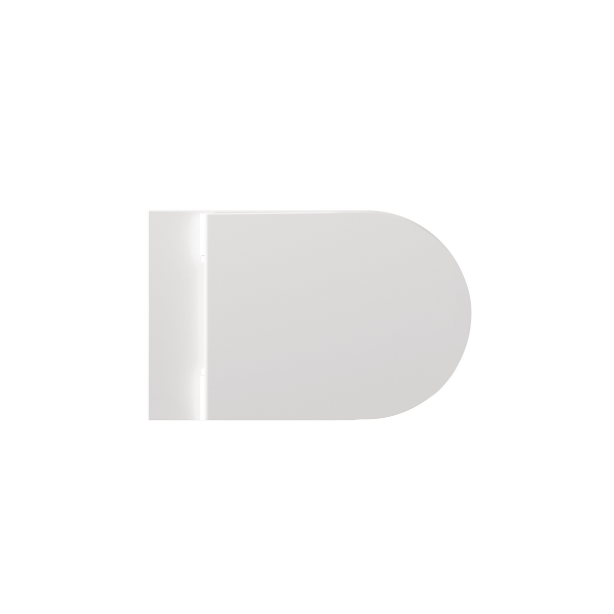 Coppia Di Sanitari Da Terra Alice Ceramica Filo Muro Senza Brida Bianco Lucido "Hide Round"