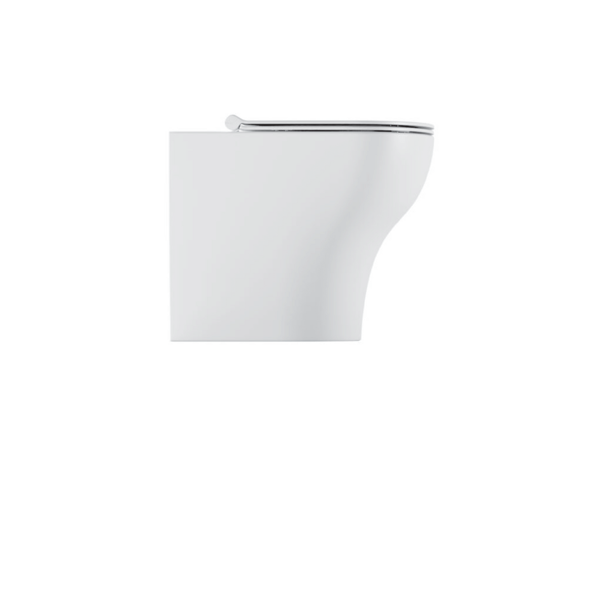 Coppia Di Sanitari Alice Ceramica Da Terra Filo Muro Senza Brida Bianco Opaco "Unica"