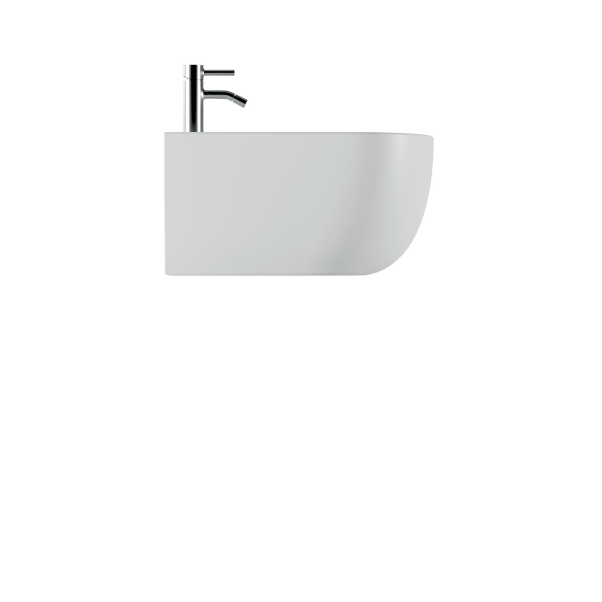 Coppia Di Sanitari Alice Ceramica Sospesi Senza Brida Bianco Opaco "Unica 55"