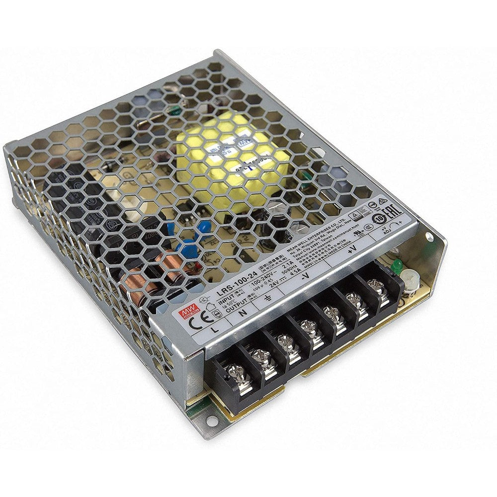 Alimentatore 100W 24V da scatola di derivazione LRS-100-24