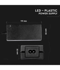 Alimentatore 12v 78w 6,5a Con Jack 2.1 Ip44 Plug&play Spina A 2 Poli Input 220v         