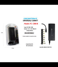 Alimentatore Caricabatteria Pc Universale Per Notebook 120watt Maxtech Pc-ca010         