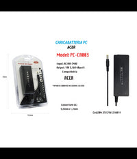 Alimentatore Caricabatteria Per Pc Notebook Acer 19v 3,16a 60w Maxtech Pc-ca003         