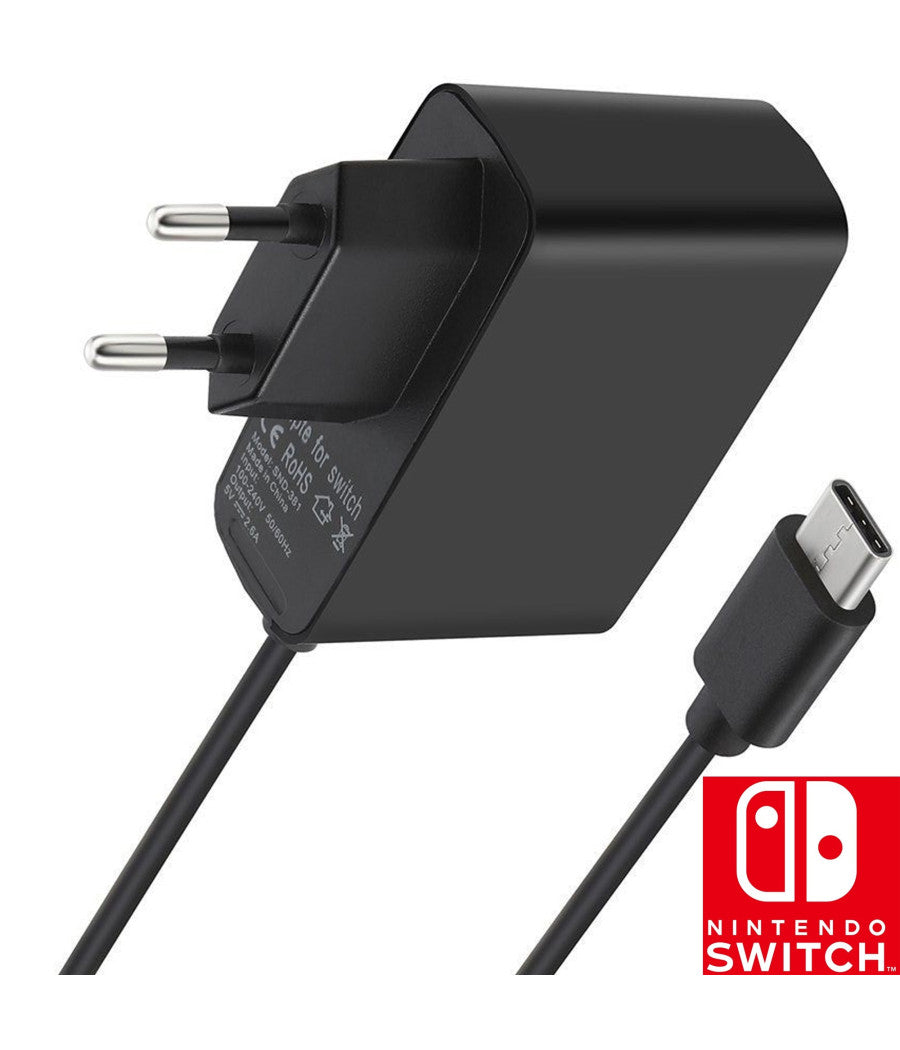 Alimentatore Caricabatteria Veloce Rapido Per Ninetendo Switch & Dock Type-c 40w         