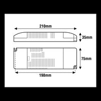 Alimentatore Dimmerabile 150W 24V LEF LIGHTING Per strisce LED