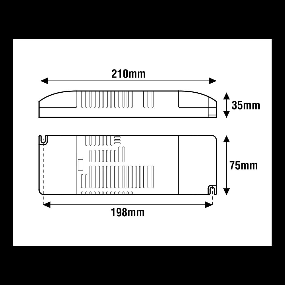 Alimentatore Dimmerabile 75W 24V LEF LIGHTING Per strisce LED