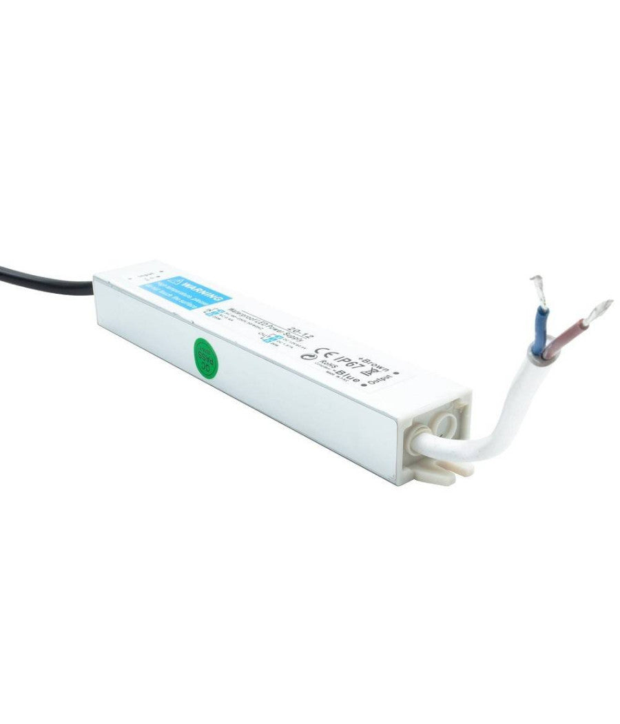 Alimentatore Slim 20w Trasformatore Impermeabile Strisce Led Lampade Telecamere         