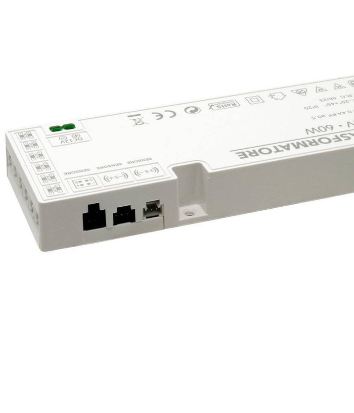 Alimentatore Slim 60w Trasformatore Corrente 12v Strisce Luci Led Sensori Qs-60w         