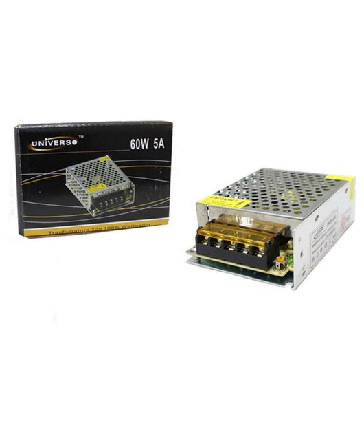 Alimentatore Stabilizzato 12v 5 A Switch Trasformatore 60 Watt Top Quality S-5aa         