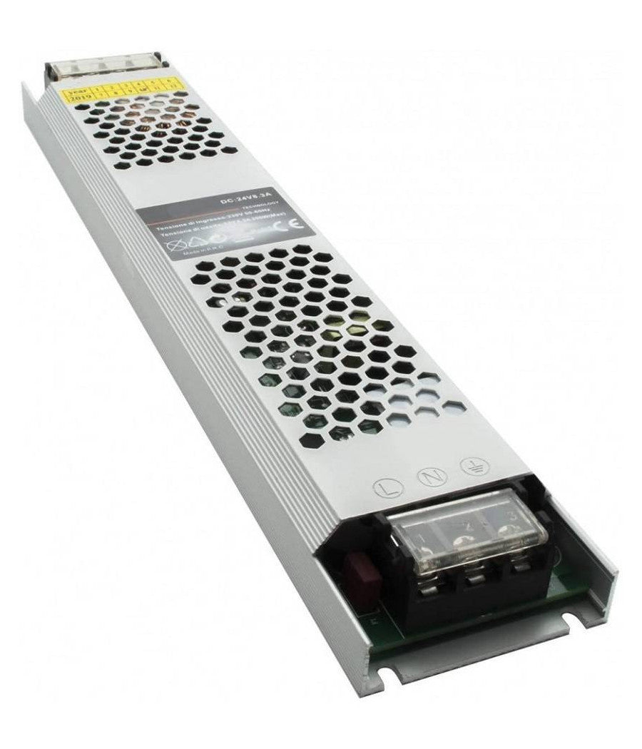 Alimentatore Stabilizzato 200watt Slim Trasformatore 24v 8.3a 2 Uscite S24v-200w         