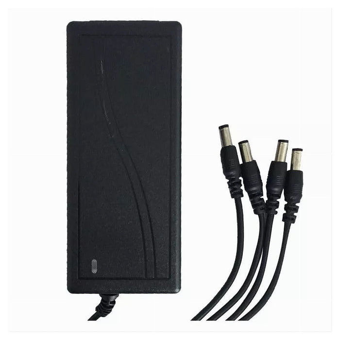 Alimentatore Stabilizzato Trasformatore 12v 10 A 4 Uscite Telecamere Dvr Strisce         
