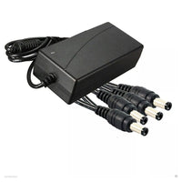 Alimentatore Stabilizzato Trasformatore 12v 10 A 4 Uscite Telecamere Dvr Strisce         