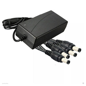 Alimentatore Stabilizzato Trasformatore 12v 10 A 4 Uscite Telecamere Dvr Strisce         