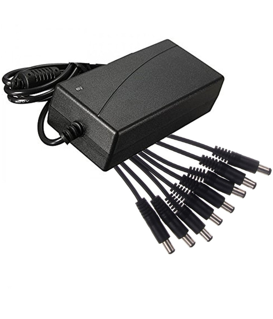 Alimentatore Stabilizzato Trasformatore 12v 5a 8 Uscite Telecamere Dvr Strisce         