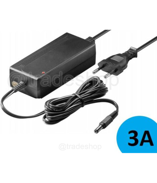 Alimentatore Trasformatore 12v 3a Per Striscia Led Telecamere Dvr Stabilizzato         